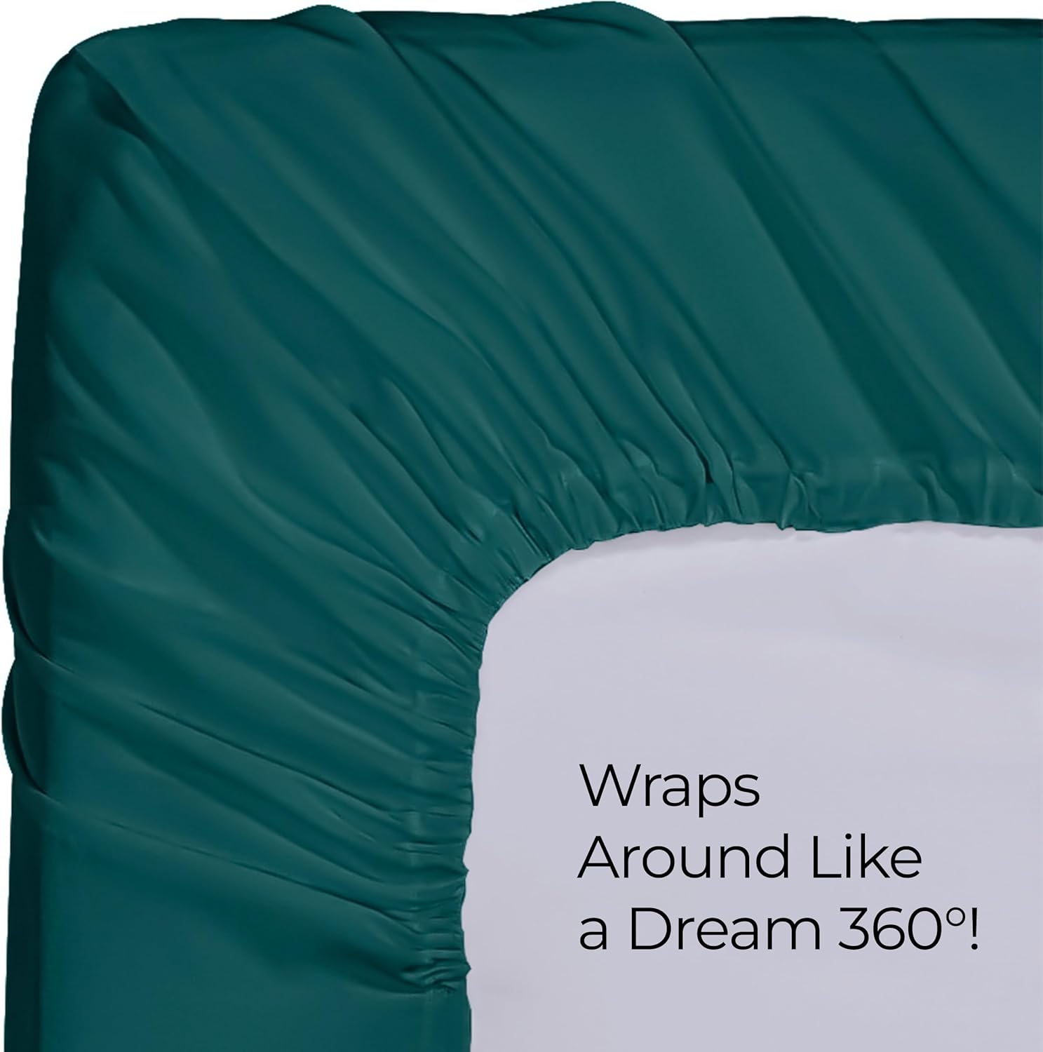 Utopia Bedding King Fitted Sheet - Deep Pocket Soft Microfiber - Fade Resistant & Easy Care | Teal