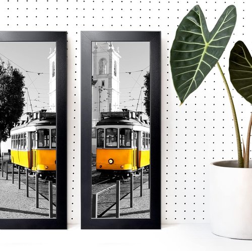 LaVie Home Panoramic Picture Frame - Classic Black 4x10 for Elegant Wall Decoration