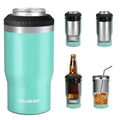 HAUSHOF 4 in 1 Insulated Stainless Steel Can Insulator, Fits Standard & Slim 12 oz Cans|Beer Bottles, Perfect for Outdoors