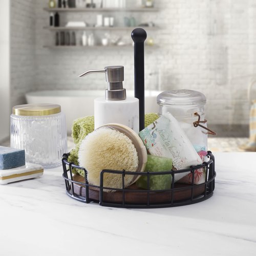 Pfaltzgraff Anvil Cage Condiment Table Caddy