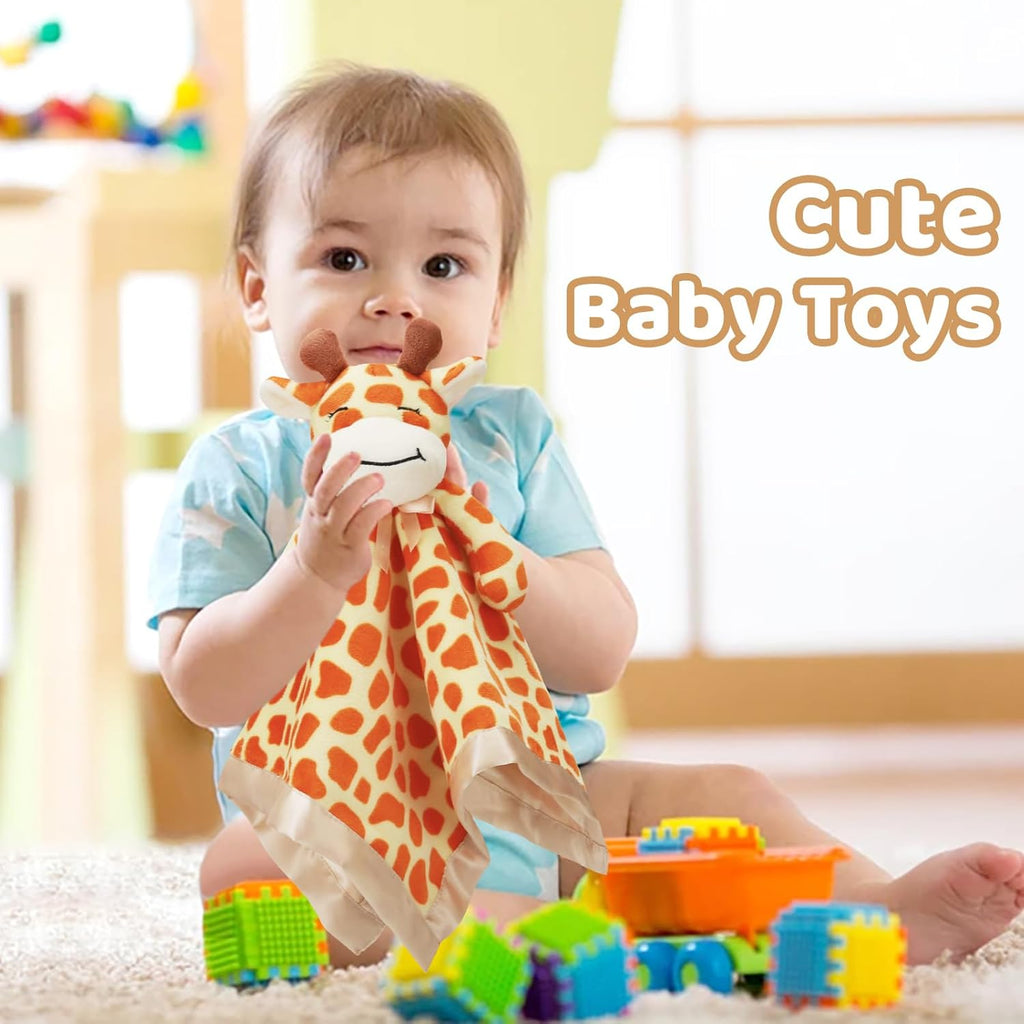 Pro Goleem Giraffe Lovey - Soft Security Blanket & Snuggle Toy for Infants | 16-Inch Unisex Gift