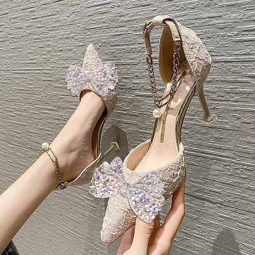 KOOBOOK Sparkly Rhinestone Bow Shoe Clips - Fashionable Shoe Decorations (2 Pcs) for a Dazzling Look