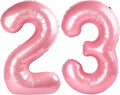Big Foil 23 Balloon by 40 Inch | Pastel Pink Birthday Decorations for Women & Graduations
