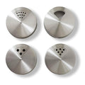 Stainless Steel Adjustable Spice Lid for Mason Jar (Regular Mouth, 4 Pack)