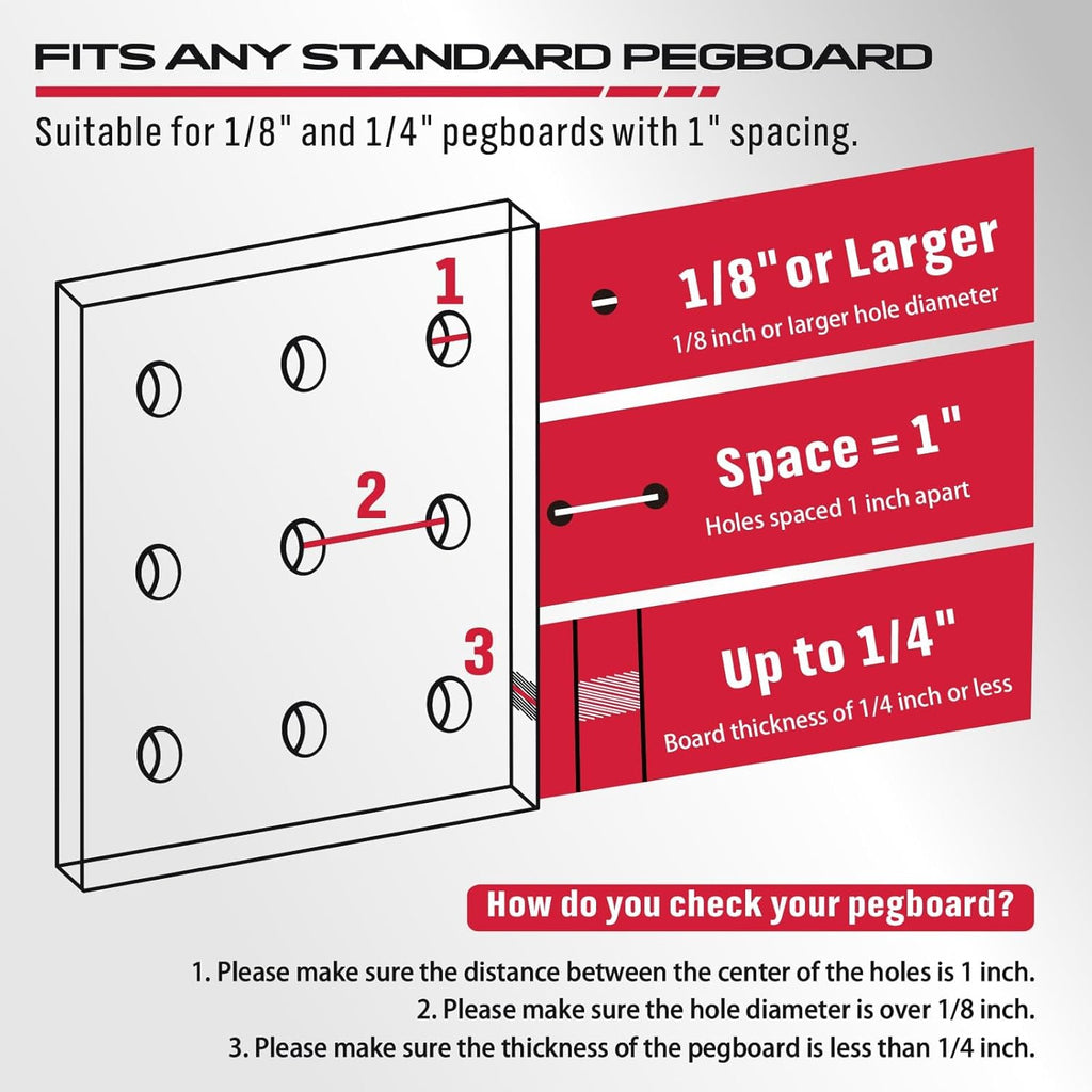 300-Piece Pegboard Hook Set - Durable Metal Organizers for Tool Storage | Ideal for Garage & Workshop