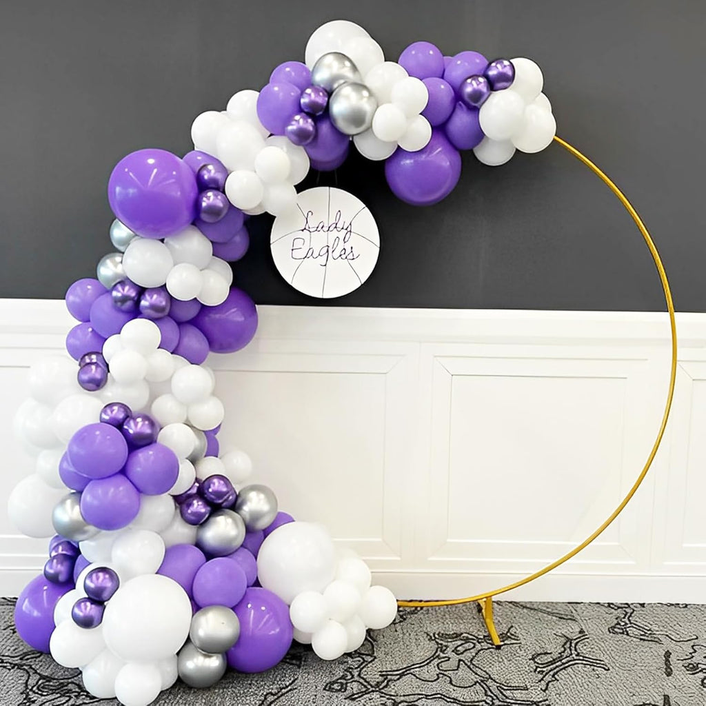 Voircoloria Purple Balloons - 66 Pack of 12-Inch Latex Balloons for Parties & Celebrations