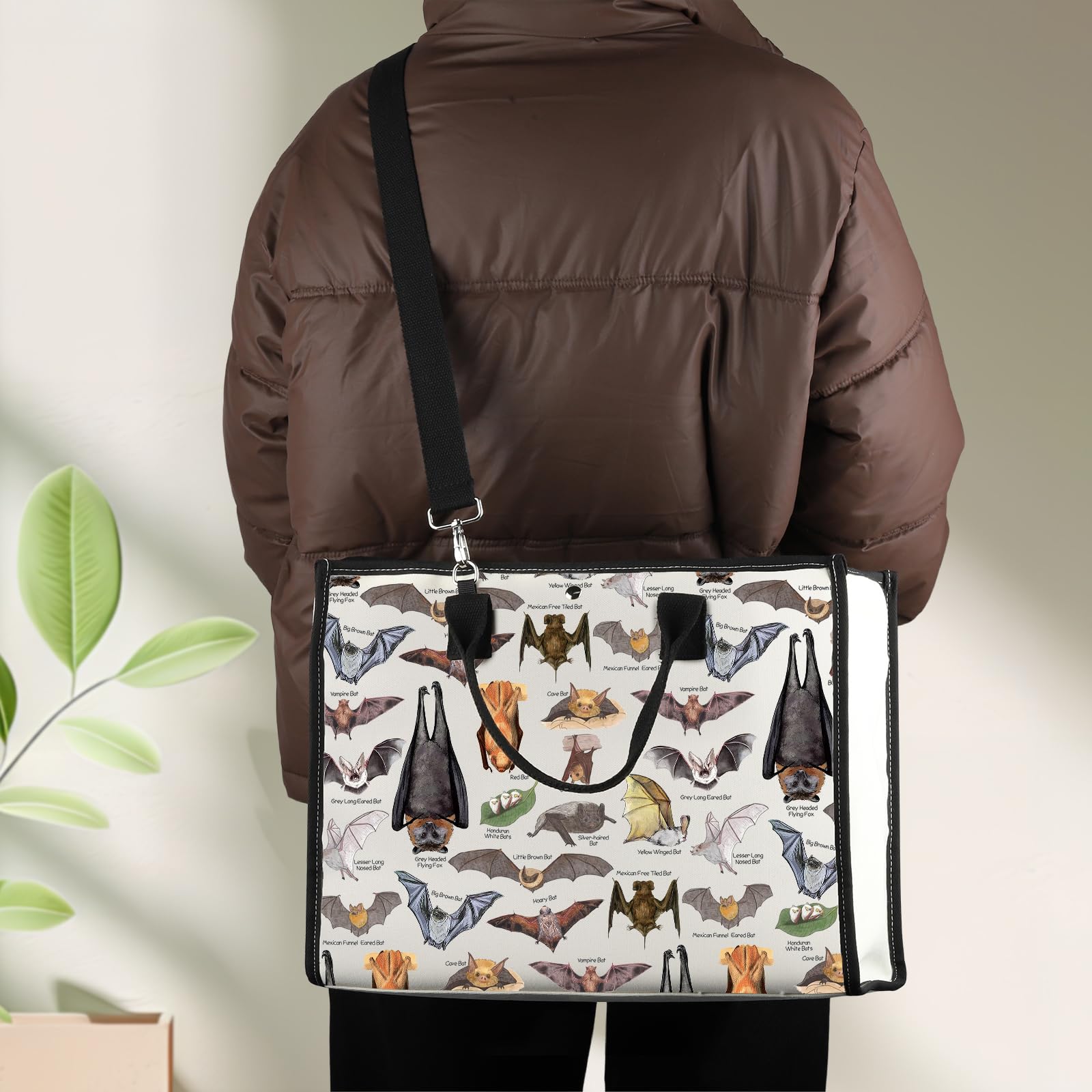G2TUP Bat Tote Bag - Bat Lover Gifts - Medium - Bat TG