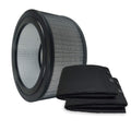 PUREBURG 20500 Replacement Filter Set Compatible with Honeywell 10500 (EV-10) 17000 17005 Air Purifiers,H13 True HEPA Activated Carbon Pre-Filters Air Clean VOCs Odor