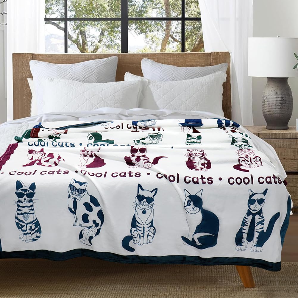 Dog Blanket Watercolor Puppy Animal Themed Throw Blanket Ultra Soft Pet Blanket Gifts for Dog Lover Throw Cozy Flannel Bed Cover Lightweight Fuzzy Plush Couch Cover 60" X 80"