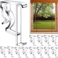 Blind Clips, 2 Inch Clear Valance Clips for Wood or Faux Wood Horizontal Blinds Valance（12 Pcs）