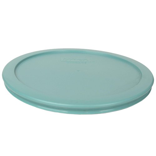 Pyrex (3) 7200-PC 2-Cup, (3) 7201-PC 4-Cup, and (3) 7402-PC 6/7-Cup Turquoise Lids - Made in USA