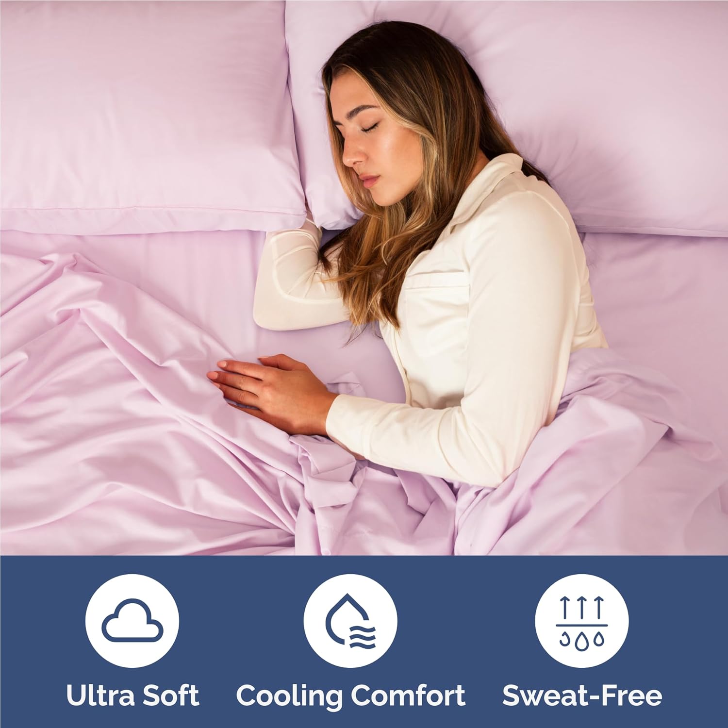 Skiennix Twin XL Sheet Set - Comfy Breathable Cooling Bed Sheets - Luxury Hotel Quality - Light Pink, Deep Pockets, Soft & Wrinkle-Free