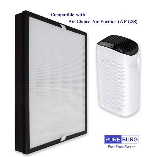 PUREBURG Replacement Filters Compatible with Air Choice AP-528 Air Purifier,2-Pack H13 True HEPA Pre-Filter, Air Clean Dust Pet-hair
