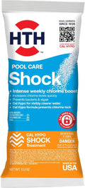 HTH 52031 Swimming Pool Care Shock - Boost Chlorine Levels with Cal Hypo Formula, 13.3oz