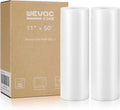 Wevac Vacuum Sealer Bags - Heavy Duty 11x50 Rolls (2 Pack) | BPA Free for Food Storage & Meal Prep