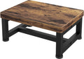 Skiennix Wooden Step Stool - Heavy Duty 500-LBS Capacity with Non-Slip Rubber Feet | Rustic Brown for Kids & Adults