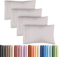 Queen Pillow Cases by [Brand Name] - Ultra Soft Hotel Quality Covers | Wrinkle-Free & Fade Resistant - Light Grey - Set of 4