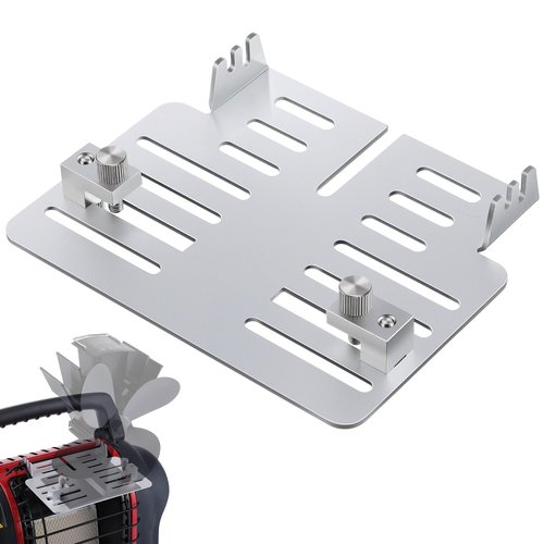Dreyoo Upgraded Wood Stove Fan Bracket, Compatible with Mr. Heater Buddy MH9BX, MH12HB, MH18B, Heat Powered Stove Fan Mounted Accessories, Aluminum Alloy Bracket with Adjustable Sliding Block System