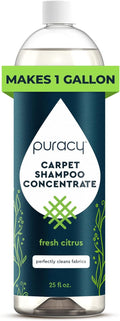 Puracy Carpet Shampoo - Pet Stain & Odor Remover | Concentrated Rug & Upholstery Cleaner (Fresh Citrus, 25oz)