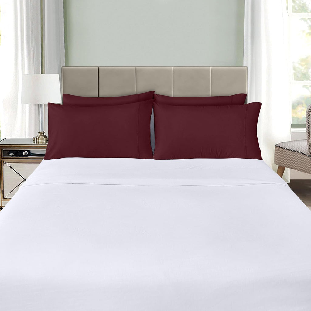 Utopia Bedding Queen Pillow Cases - 12 Pack Soft Brushed Microfiber - Fade Resistant 20 x 30 Inches | Burgundy