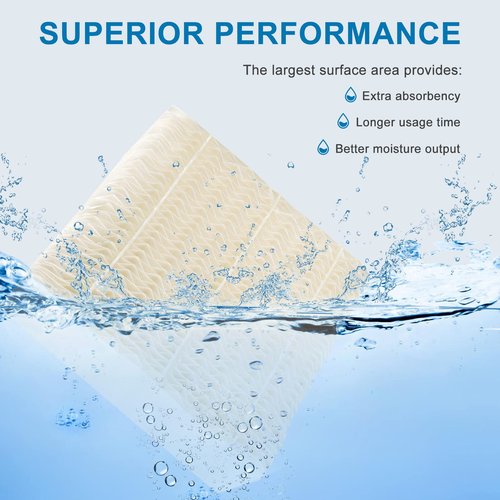 AMI PARTS 2 Pack 1043 Super Humidifier Wick Filter Replacement Compatible with AIR.Care EP9 Series EP9500 EP9700 EP9800 EP9R500 EP9R800 821000 826000 826800 and Bemis 800 8000 Series Humidifiers