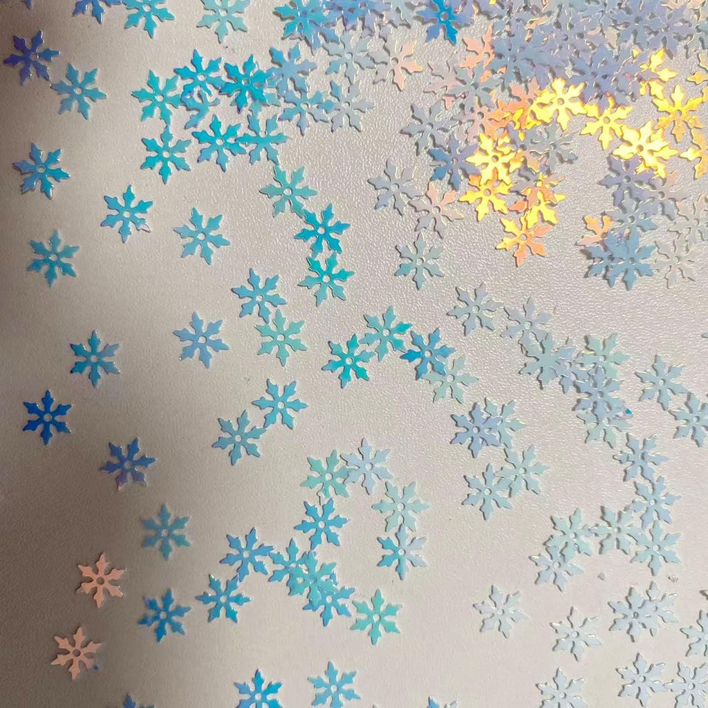Skiennix Snowflakes Party Glitter - 2000 Pieces of PVC Confetti for Christmas & Winter Crafts