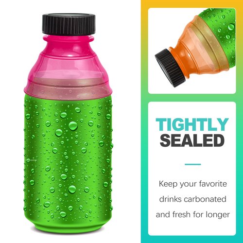 KornaDoz 12 Pack Soda Can Lids, Reusable & Spill-Proof Pop Can Covers to Keep Drinks Fizzy, Protector Tops for Picnics, Beach, Parties & Outdoor Activities