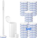 Topo Bear Toilet Bowl Brush - Disposable Cleaner with 40 Refills | Complete Cleaning System Kit
