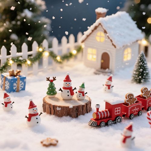 Fake Snow Blanket - Thickened 3 x 8 Ft Artificial Snow for Christmas & Winter Holiday Decor