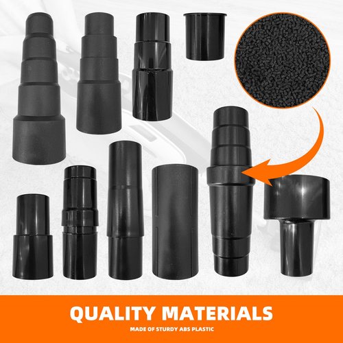 10 Pcs Universal Shop Vac Vacuum Hose Adapter Reducer Attachment Set Converter, 1-1/4 Inch to 1-3/8 Inch to 1-1/2 Inch, Reducer 32mm to 35mm; 32mm to 38mm, 32mm to 45mm, 1 3/8 inch to 1 1/4 inch