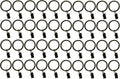 Skiennix Metal Curtain Rings - 1.5-Inch Set of 40 Black Clip Rings with Eyelets for Drapery