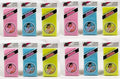 SALUX Bath Towel Yellow Blue Pink Mixed Color 12 Count Pack