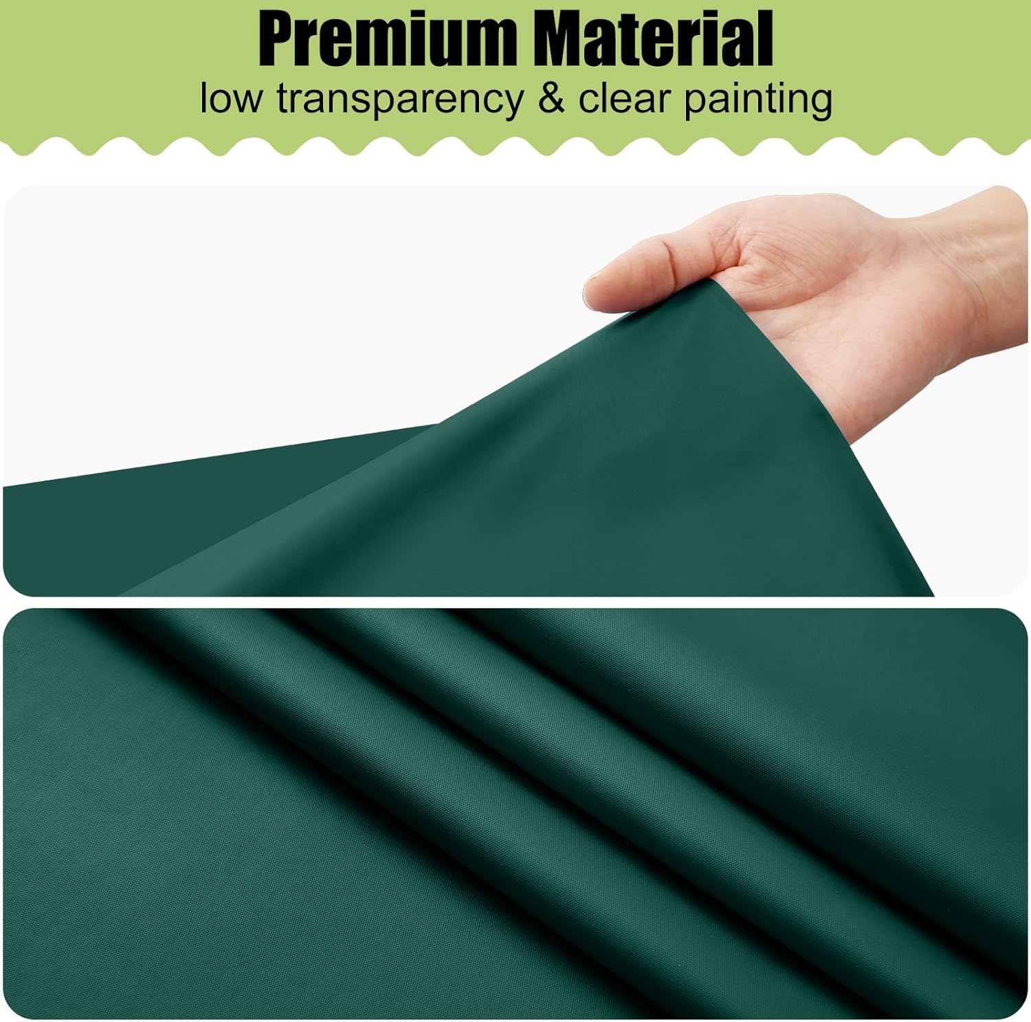 Smiry Disposable Tablecloths - Waterproof Plastic Rectangle Covers | 54 x 108 Inch - Green, 3 Pack for Parties & Events