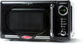 Nostalgia Retro Microwave Oven - 0.7 Cu. Ft. 700-Watt with LED Display & Child Lock | Black