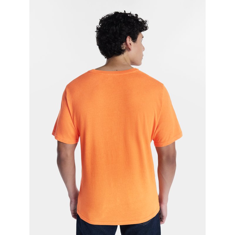 Halloween Men's Jacko Smile Graphic Tee Solar Orange 3XL with Variation