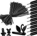 260 Premium Black Long Skinny Latex Balloons - Perfect for Animal Twisting, Weddings & Birthdays