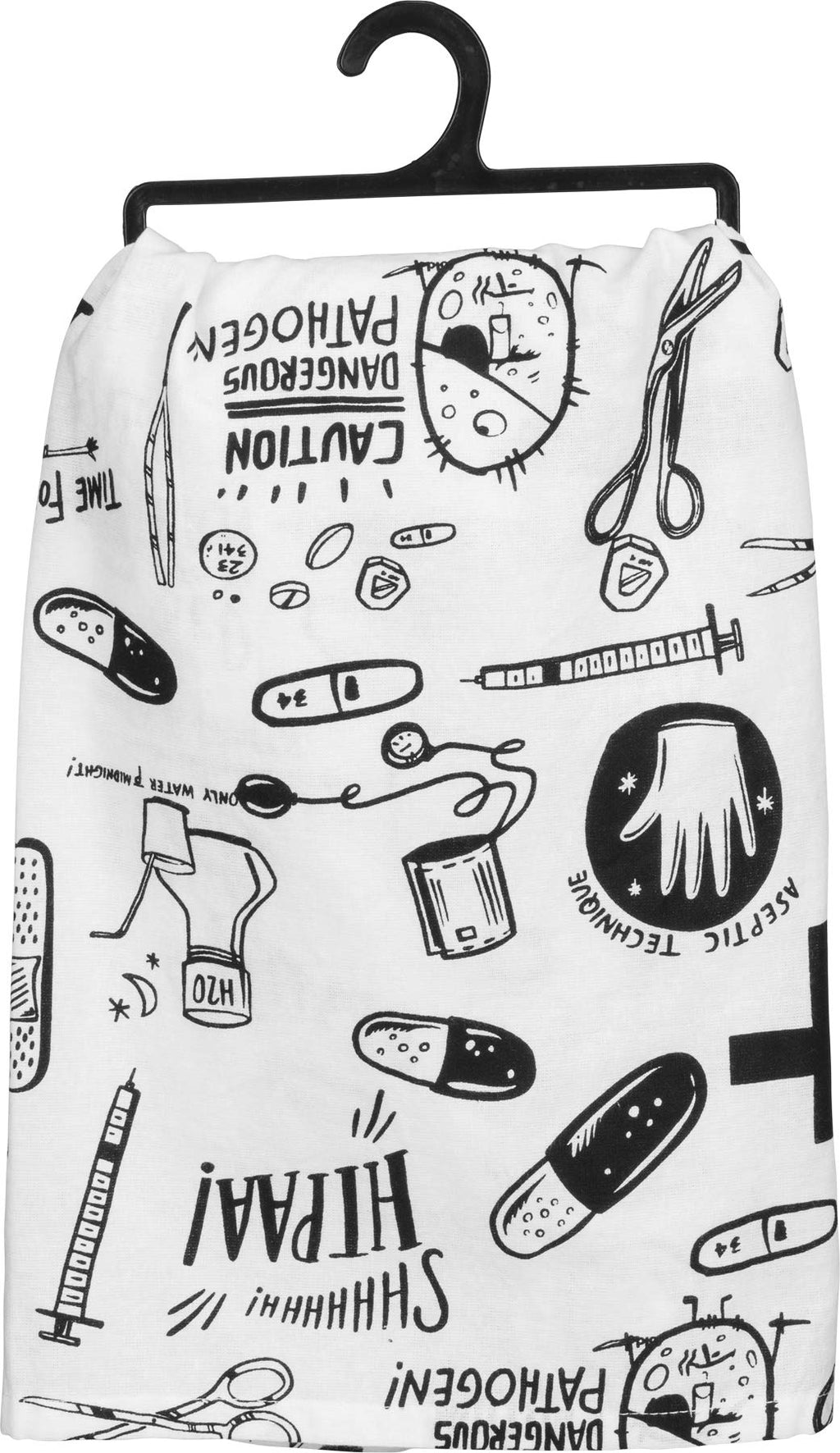 Primitives by Kathy LOL Dish Towel, 28"x 28", Nursing is A Work of Heart