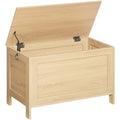 HOOBRO Toy Box, Retro Wooden Look Storage Chest with Safety Hinge, Entryway Storage Bench Supports 220 lb, 29.9 x 15.7 x 18.9 Inches Toy Chest Organizer, Easy Assembly (Natural) NL75CW01G1