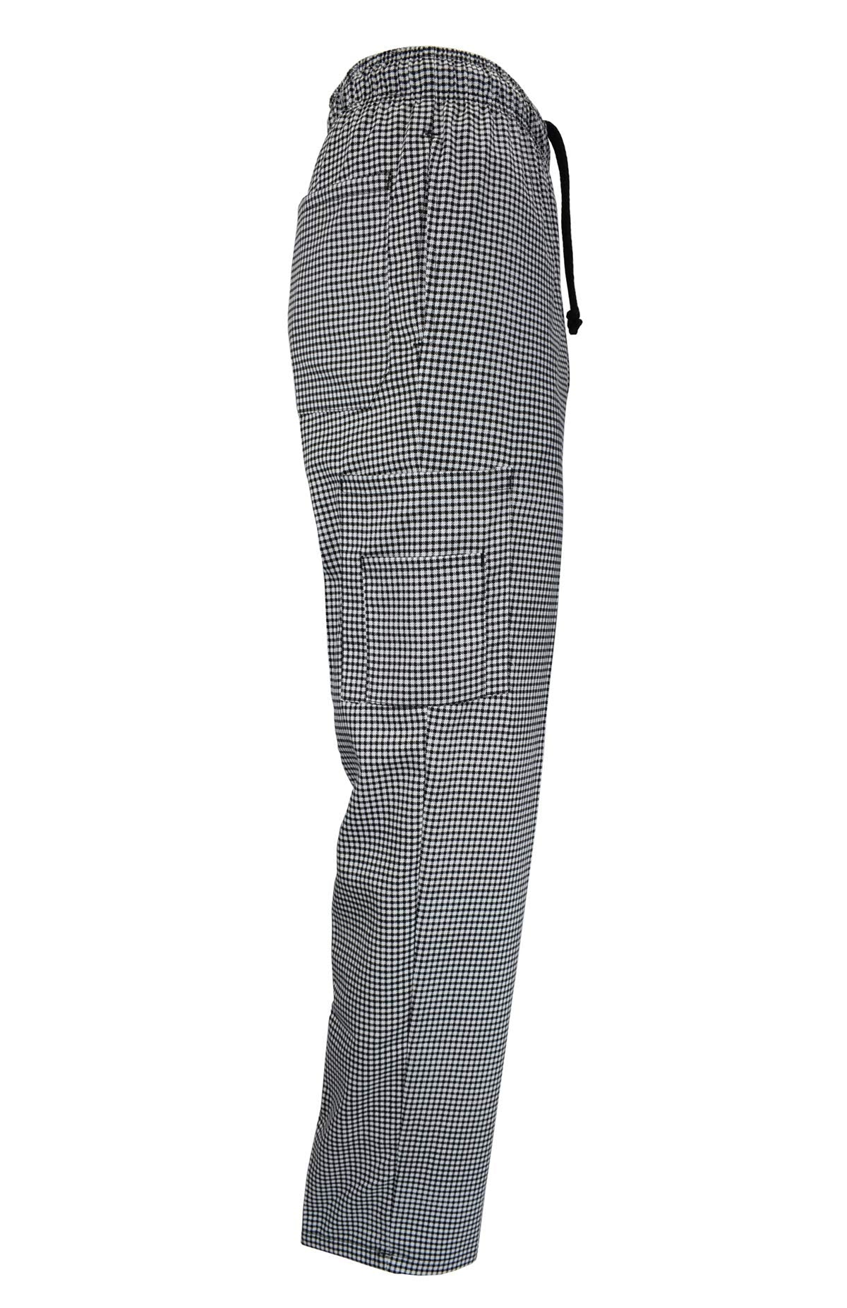 Natural Uniforms Classic Houndstooth 6 Pocket Chef Pants with Multi-Pack QTYS Available (1, Large)