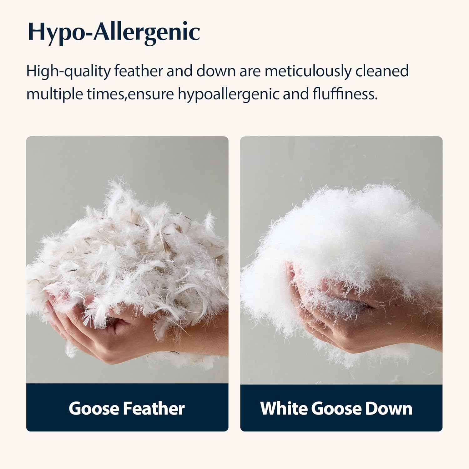 Pacific Coast | Hotel Collection Goose Feather & Down Bed Pillow - Medium Support, Standard Size