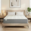 Serene 10 Inch King Hybrid Mattress - Premium Cooling Gel Memory Foam & Pocketed Coils for Spine Alignment, Medium Firm, Fiberglass-Free, CertiPUR-US Certified, Made in USA