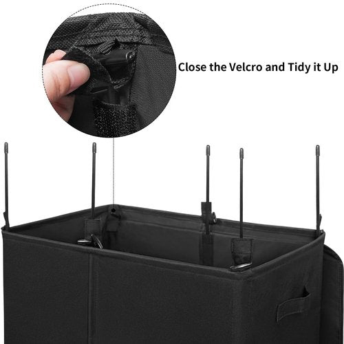 WOWLIVE 180L Double Laundry Hamper with Lid and Removable Laundry Bags, Large Dirty Clothes Hamper 2 section Collapsible Laundry Basket Dorm Room Storage for Bedroom, Bathroom, College,Black