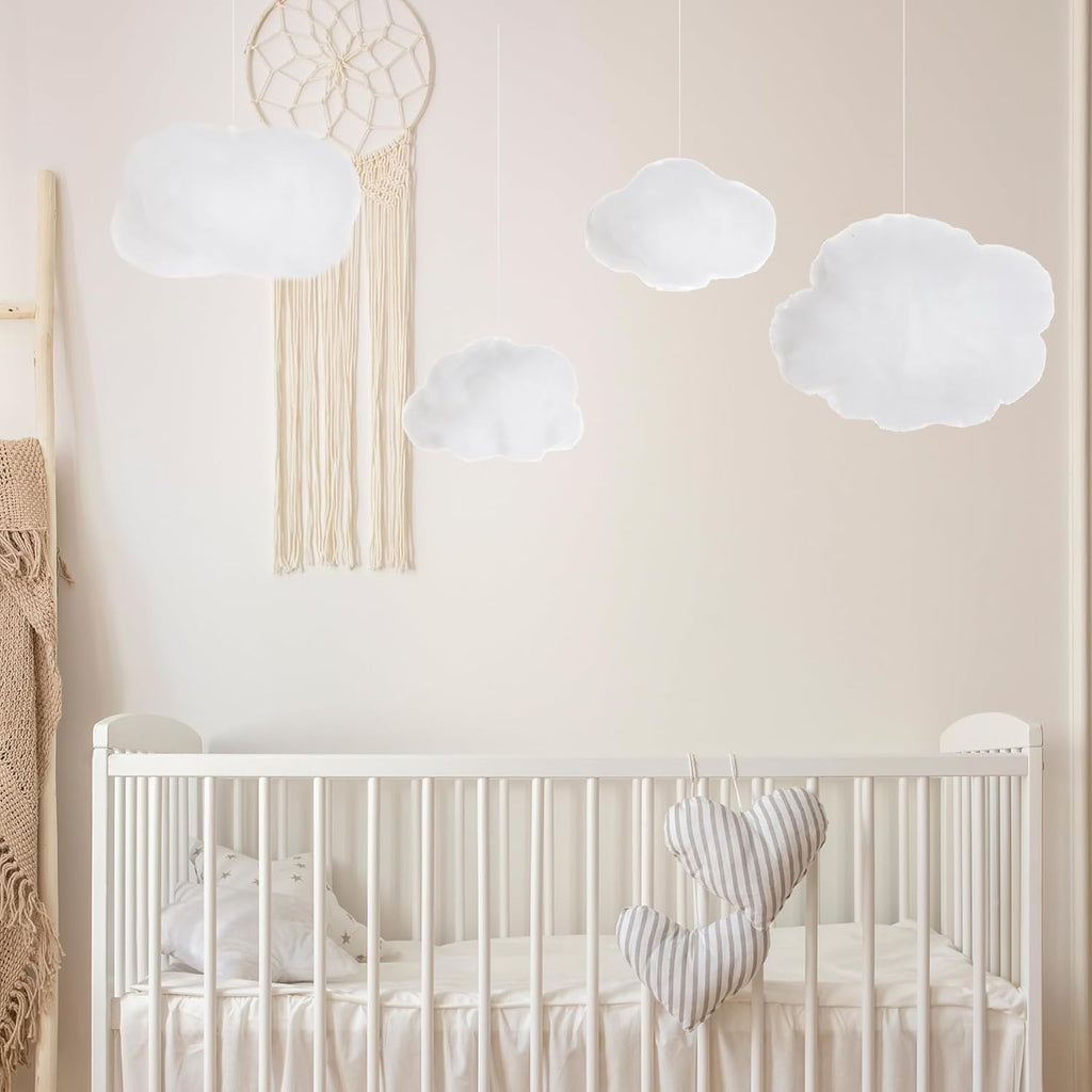 Tiggell 6-Piece Artificial 3D Cloud Props | Hanging Ornaments for DIY Room Decor & Events