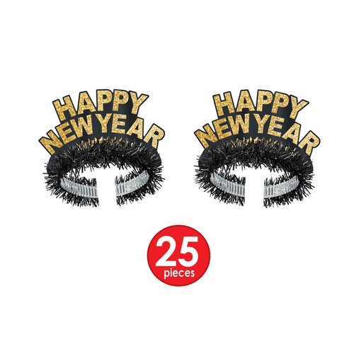 Beistle Gold New Year Star Assorted Party Kit for 50