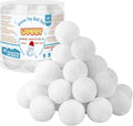 URATOT Snow Toy Balls - 25 Pack Soft Plush Fake Snowballs for Kids | Indoor Winter Fun