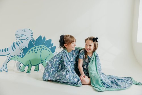 Copper Pearl Jumbo 3-Layer Quilt: Soft Quilts for Boys & Girls | Breathable, Cozy Toddler Blanket | Newborn Quilt | 46x46 Premium Polyester/Rayon | Jurassic Park