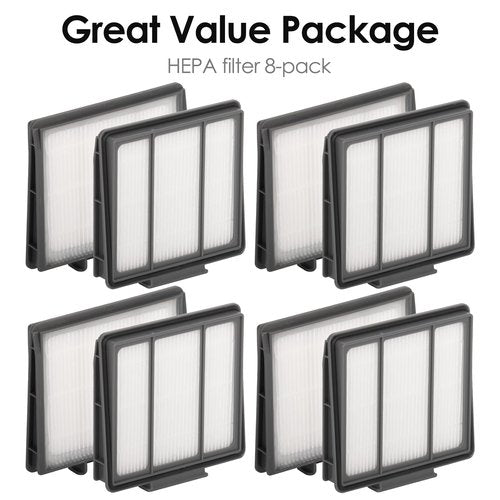 (8 Pieces) HEPA Filter Compatible With Shark AV752 AV753 AV751 R85 RV850 RV850WV S87 RV851WV RV761 RV700_N RV720_N RV750_N, Robotic Vacuum Cleaner Filter Accessory Kit, Replacement Parts 8 Filters