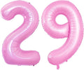 GOER 29th Birthday Balloons - Jumbo 42 Inch Foil Helium Decorations in Light Pink