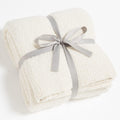CYMULA Kids Blanket for Boys Girls 30x40 inches, Soft Cozy Fuzzy Swaddle Throw Blanket for Crib Stroller, White
