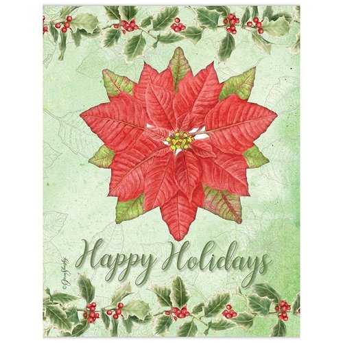 LANG Poinsettia Ornament Christmas Cards (1116009)